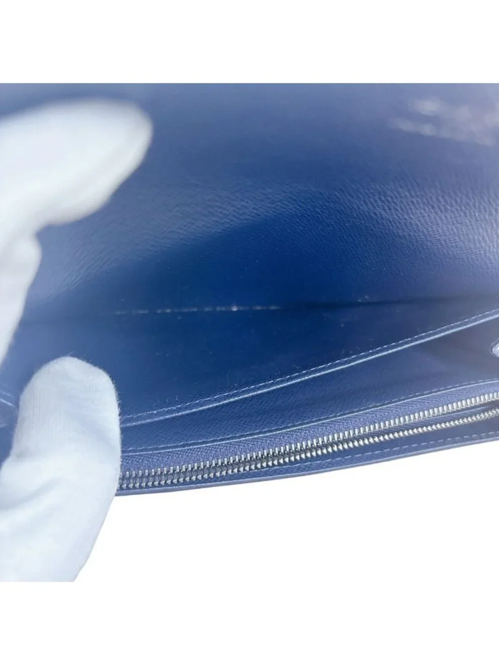 Louis Vuitton Epi Wallet Portefeuille Sarah Indigo Blue